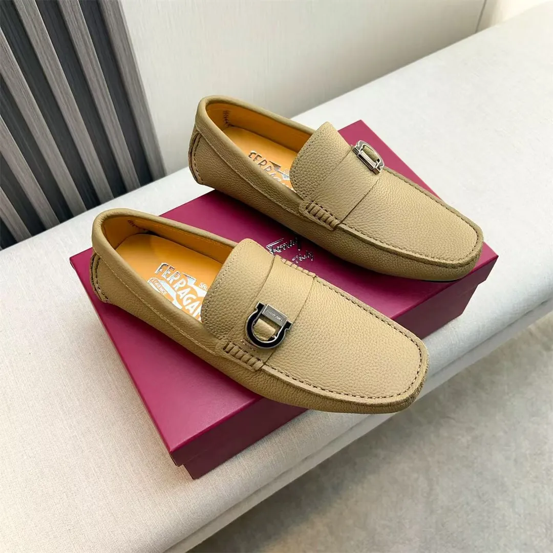Men's shoes 💰560 Ferragamo new high-end quality 🔥 black cowhide ➕ cowhide lining size 38-45
